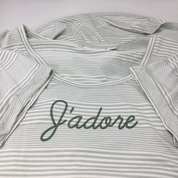 Nordstrom Lingerie Soft Striped Nightshirt (D13) - Picture 7 of 7